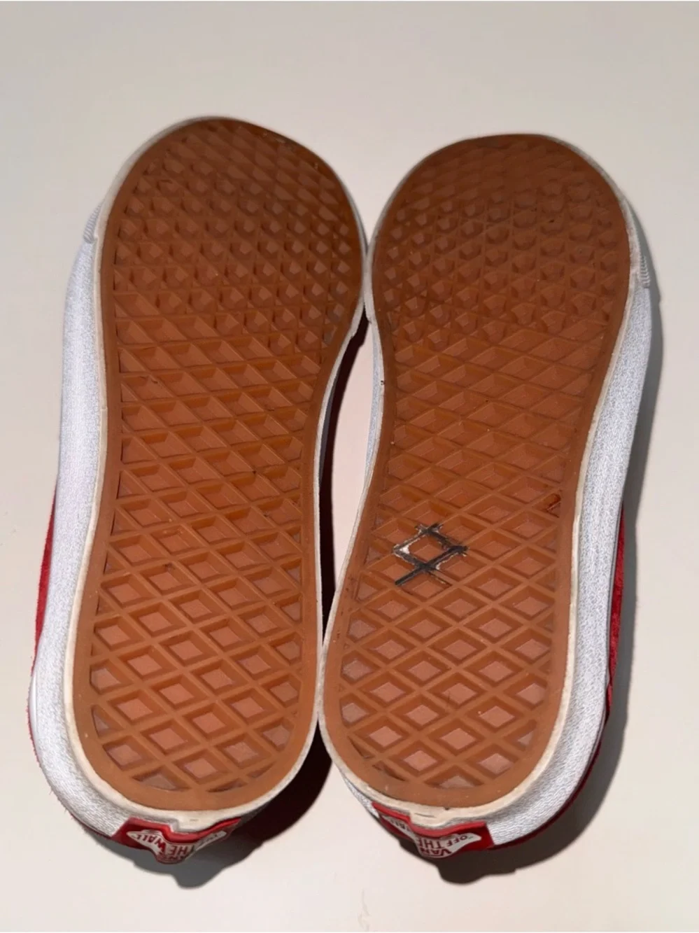 Vans Scooter Red Suede Old Skool Shoe - 8